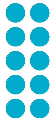 2" Lt Blue Round Color Coded Inventory Label Dots Stickers - Winter Park Products