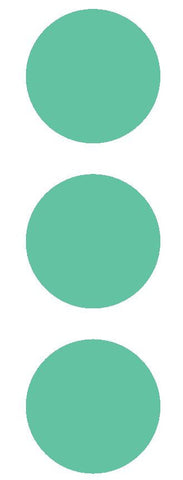 2-1/2" Mint Green Round Color Code Inventory Label Dots Stickers - Winter Park Products