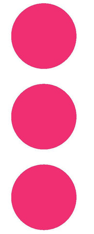 2-1/2" Hot Pink Round Color Code Inventory Label Dots Stickers - Winter Park Products