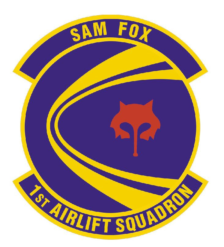 1st Airlift Squadron Sam Fox Sticker R464 - Winter Park Products