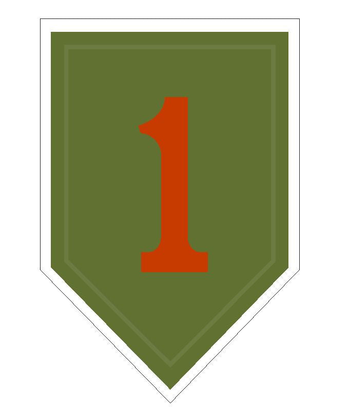 1st Infantry Sticker R433 - Winter Park Products