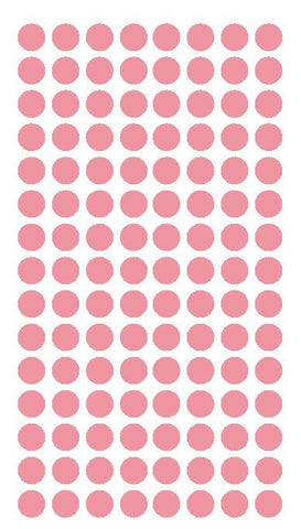 1/4" PINK Round Color Coding Inventory Label Dots Stickers - Winter Park Products