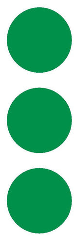 3" Green Round Color Code Inventory Label Dots Stickers - Winter Park Products