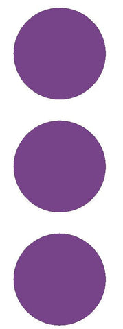 2-1/2" Lavender Round Color Code Inventory Label Dots Stickers - Winter Park Products