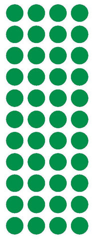 3/4" Green Round Color Code Inventory Label Dot Stickers - Winter Park Products