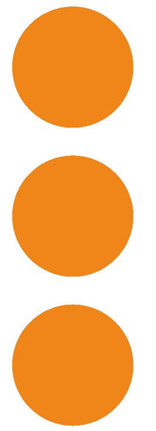 2-1/2" Lt Orange Round Color Code Inventory Label Dots Stickers - Winter Park Products