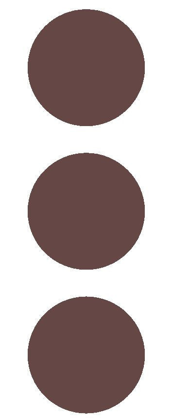 2-1/2" Brown Round Color Code Inventory Label Dots Stickers - Winter Park Products