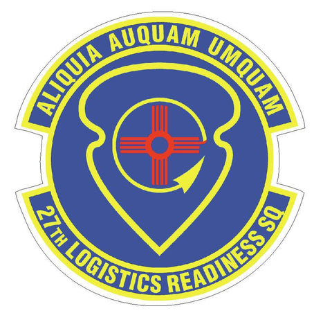 27th Logistics Readiness Squadron Sticker R458 - Winter Park Products