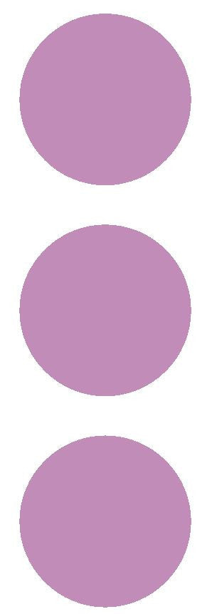 3" Lilac Round Color Code Inventory Label Dots Stickers - Winter Park Products