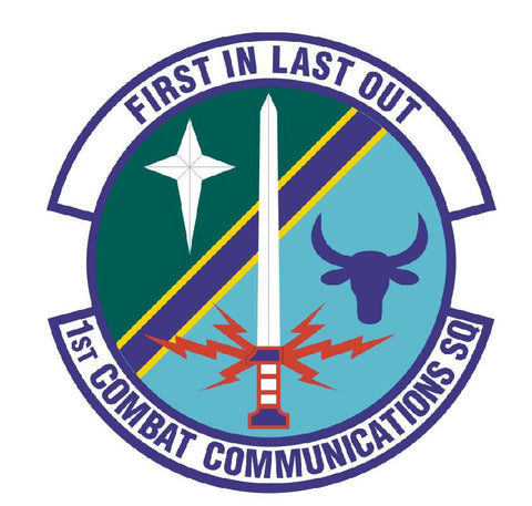 1st Combat Communications Squadron Sticker R466 - Winter Park Products