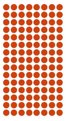 1/4" RED Round Color Coding Inventory Label Dots Stickers - Winter Park Products