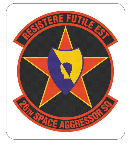 26th Space Aggressor Squadron Sticker R454 - Winter Park Products