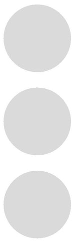 3" Lt Gray Grey Round Color Code Inventory Label Dots Stickers - Winter Park Products