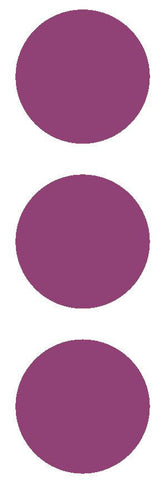 2-1/2" Plum Round Color Code Inventory Label Dots Stickers - Winter Park Products