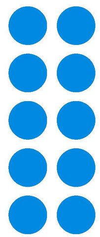 2" Med Blue Round Color Coded Inventory Label Dots Stickers - Winter Park Products