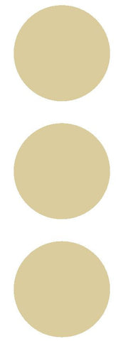 2-1/2" Beige Tan Round Color Code Inventory Label Dots Stickers - Winter Park Products