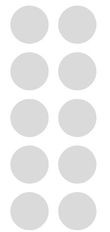 2" Lt Gray Grey Round Color Coded Inventory Label Dots Stickers - Winter Park Products