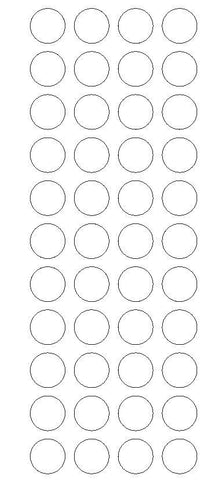 3/4" CLEAR Round Color Code Inventory Label Dot Stickers MADE IN USA - Winter Park Products