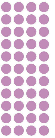 3/4" Lilac Round Color Code Inventory Label Dot Stickers - Winter Park Products