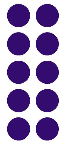 2" Purple Round Color Coded Inventory Label Dots Stickers - Winter Park Products