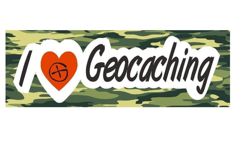 Geocaching Logo Swag Treasure Hunt Bumper Sticker or Helmet Sticker #D211 - Winter Park Products