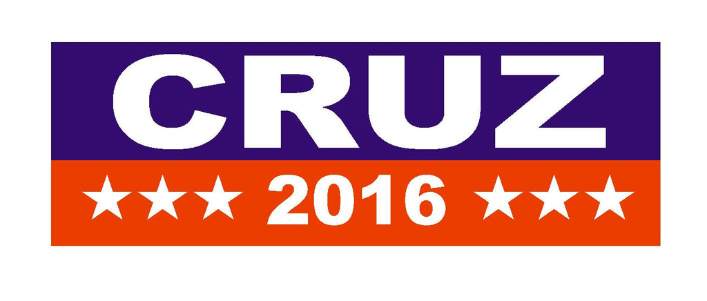 Ted Cruz 2016 CRUZ FOR PRESIDENT BUMPER STICKER or Helmet Sticker D848 - Winter Park Products