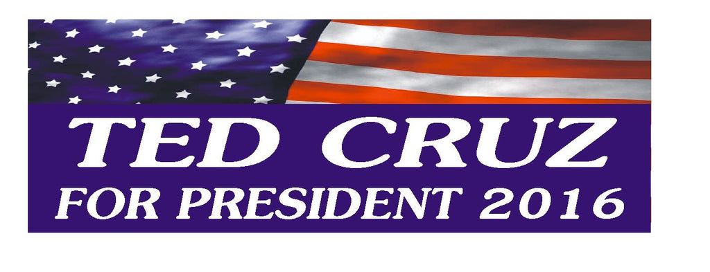 Ted Cruz 2016 CRUZ FOR PRESIDENT BUMPER STICKER or Helmet Sticker D849 - Winter Park Products