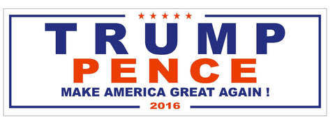 Trump Pence 2016 TRUMP FOR PRESIDENT BUMPER STICKER or Helmet Sticker D2742 - Winter Park Products