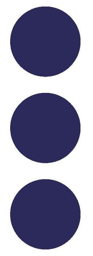 2-1/2" Sapphire Blue Round Color Code Inventory Label Dots Stickers - Winter Park Products