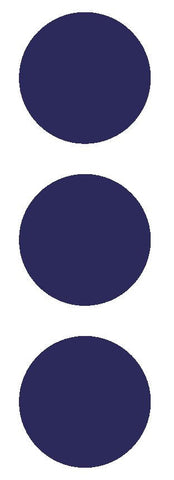 2-1/2" Sapphire Blue Round Color Code Inventory Label Dots Stickers - Winter Park Products