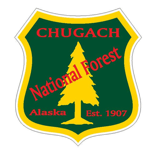 Chugach National Forest Sticker R3214 Alaska