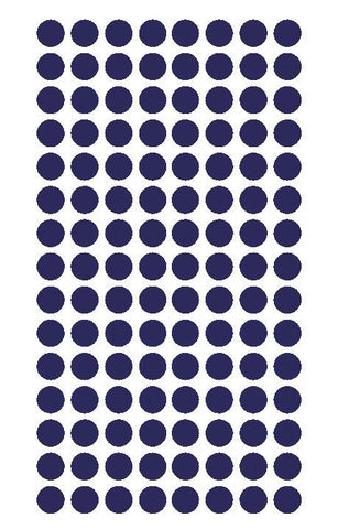 1/4" Sapphire Blue Round Color Coding Inventory Label Dots Stickers - Winter Park Products