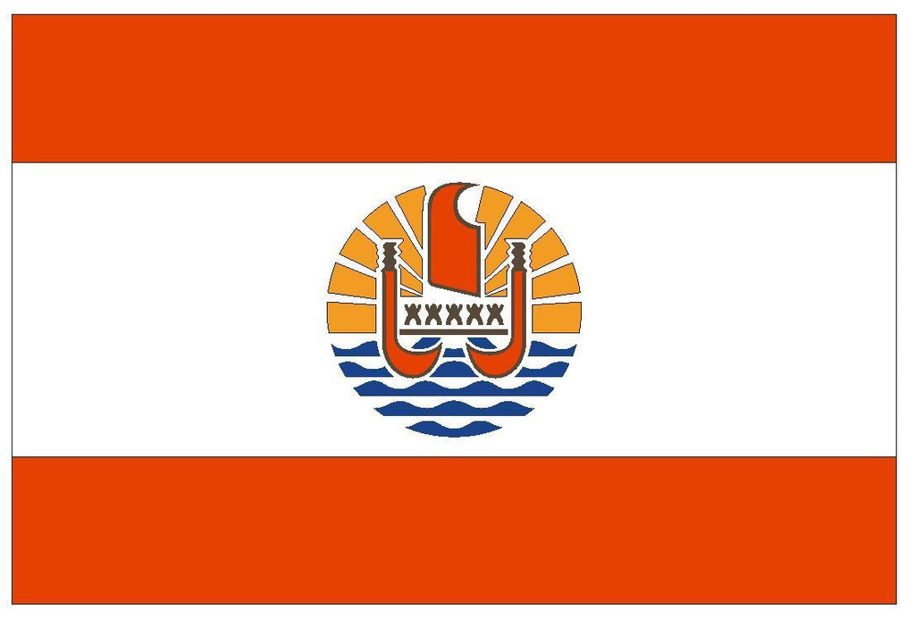 FRENCH POLYNESIA Vinyl International Flag DECAL Sticker MADE IN THE USA F176 - Winter Park Products