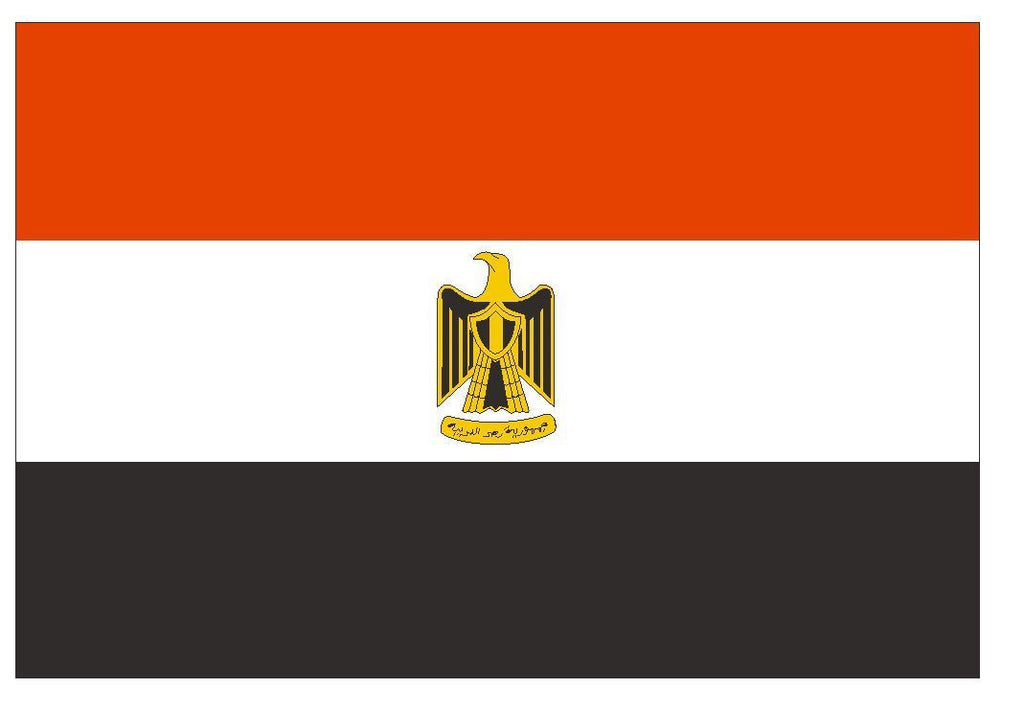 EGYPT Vinyl International Flag DECAL Sticker MADE IN THE USA F148 - Winter Park Products