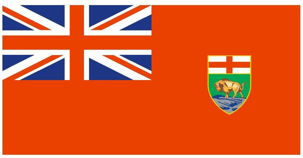 MANITOBA Vinyl International Flag DECAL Sticker MADE IN THE USA F302 - Winter Park Products