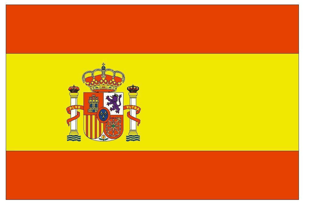 SPAIN Vinyl International Flag DECAL Sticker MADE IN THE USA F479 - Winter Park Products