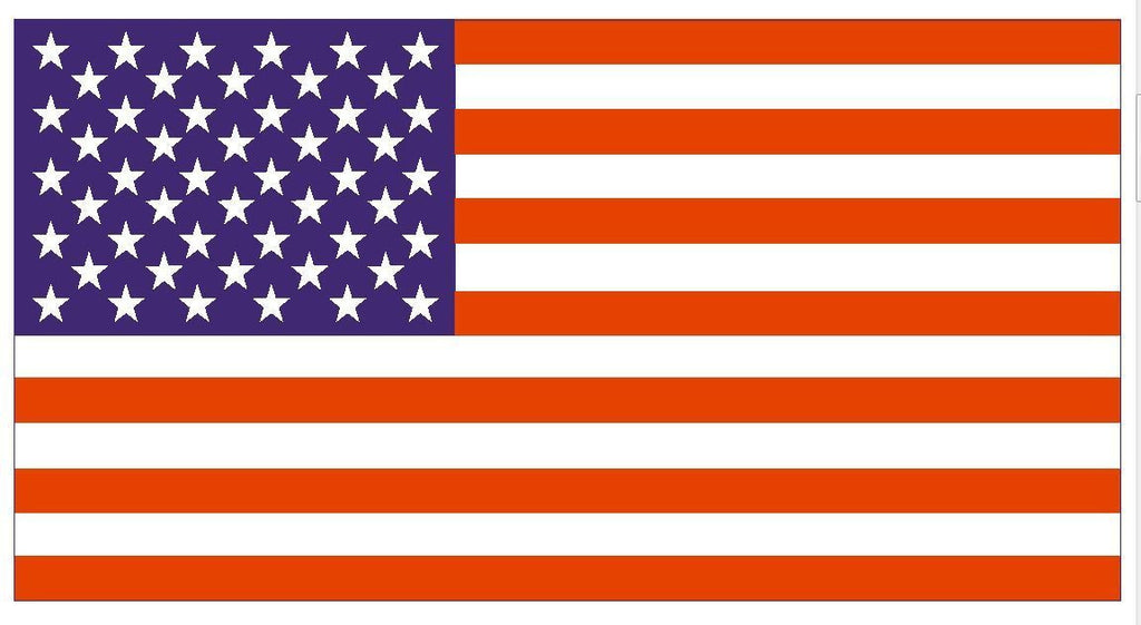 USA UNITED STATES OF AMERICA FLAG DECAL STICKER MADE IN USA FREE SHIPPING F01 - Winter Park Products