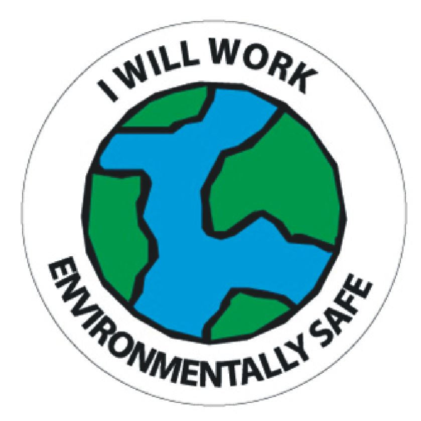 Work Environmentally safe Hard Hat Decal Hardhat Sticker Helmet Label H170 - Winter Park Products