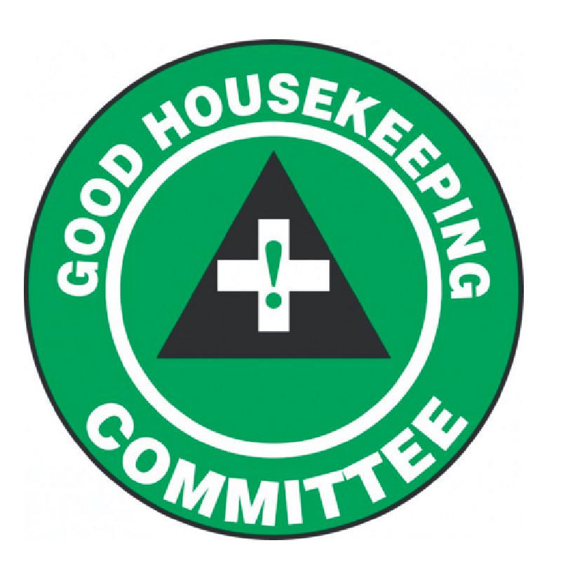 Good Housekeeping Committee Hard Hat Decal Hardhat Sticker Helmet Label H156 - Winter Park Products