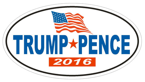 Trump Pence 2016 TRUMP FOR PRESIDENT Bumper Sticker or Helmet Sticker D2739 - Winter Park Products