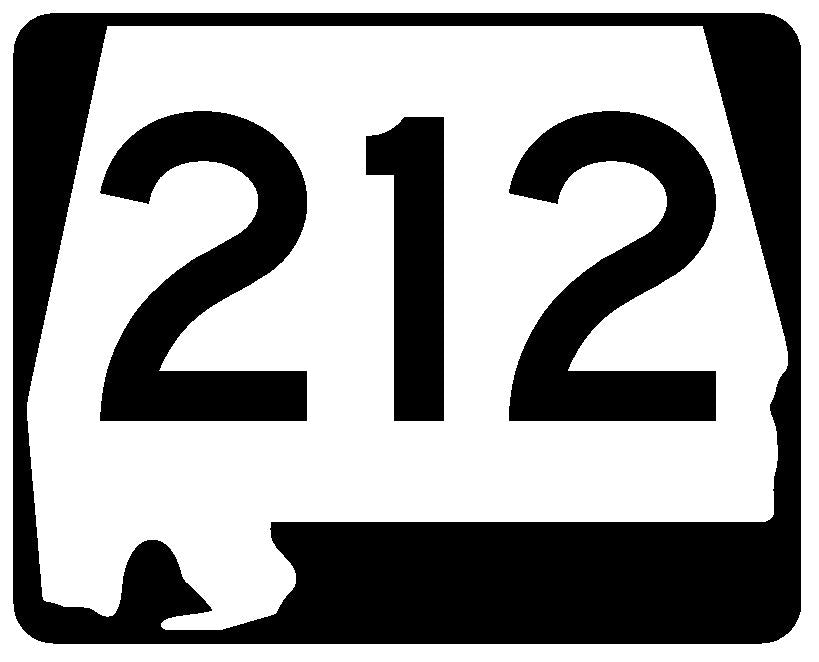 Alabama State Route 212 Sticker R4610 Highway Sign Road Sign Decal