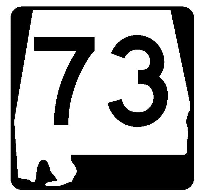 Alabama State Route 73 Sticker R4474 Highway Sign Road Sign Decal