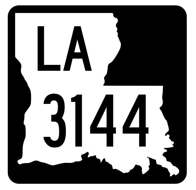 Louisiana State Highway 3144 Sticker Decal R6531 Highway Route Sign