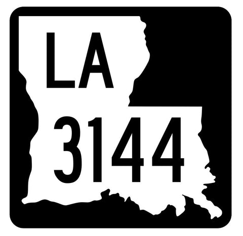 Louisiana State Highway 3144 Sticker Decal R6531 Highway Route Sign