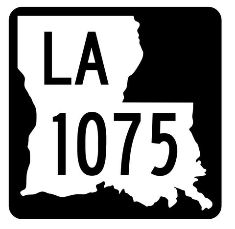 Louisiana State Highway 1075 Sticker Decal R6331 Highway Route Sign