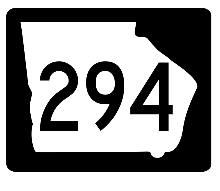 Georgia State Route 294 Sticker R3958 Highway Sign