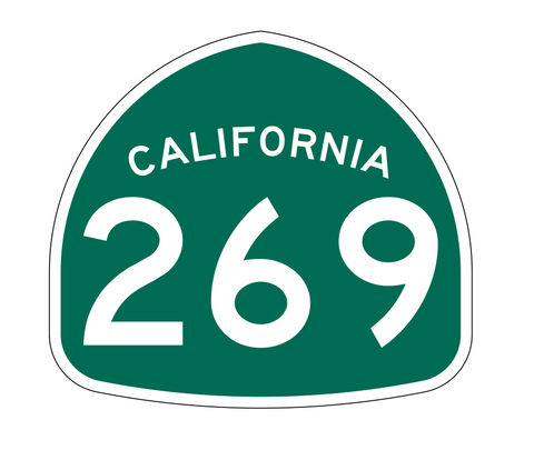 California State Route 269 Sticker Decal R1316 Highway Sign - Winter Park Products