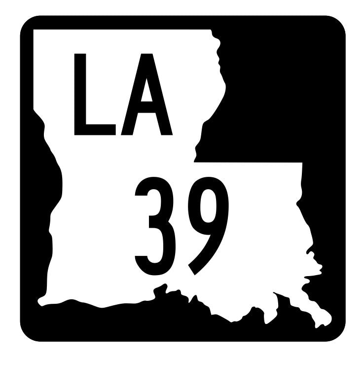 Louisiana State Highway 39 Sticker Decal R5765 Highway Route Sign