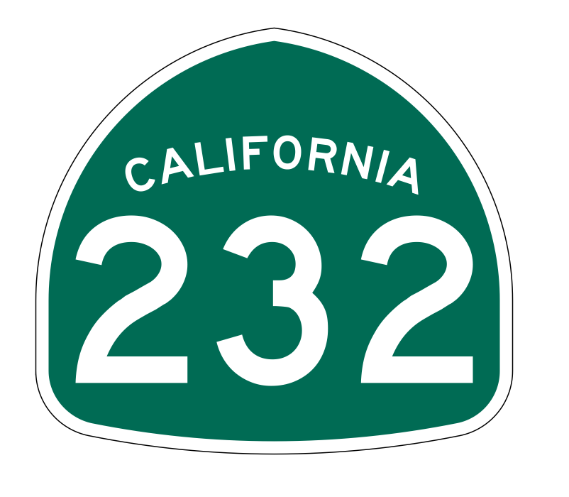 California State Route 232 Sticker Decal R1288 Highway Sign - Winter Park Products