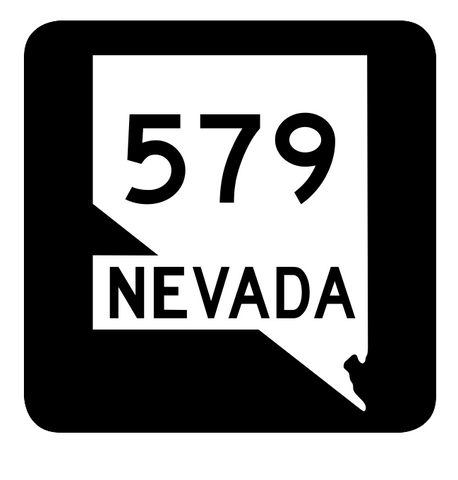 Nevada State Route 579 Sticker R3094 Highway Sign Road Sign